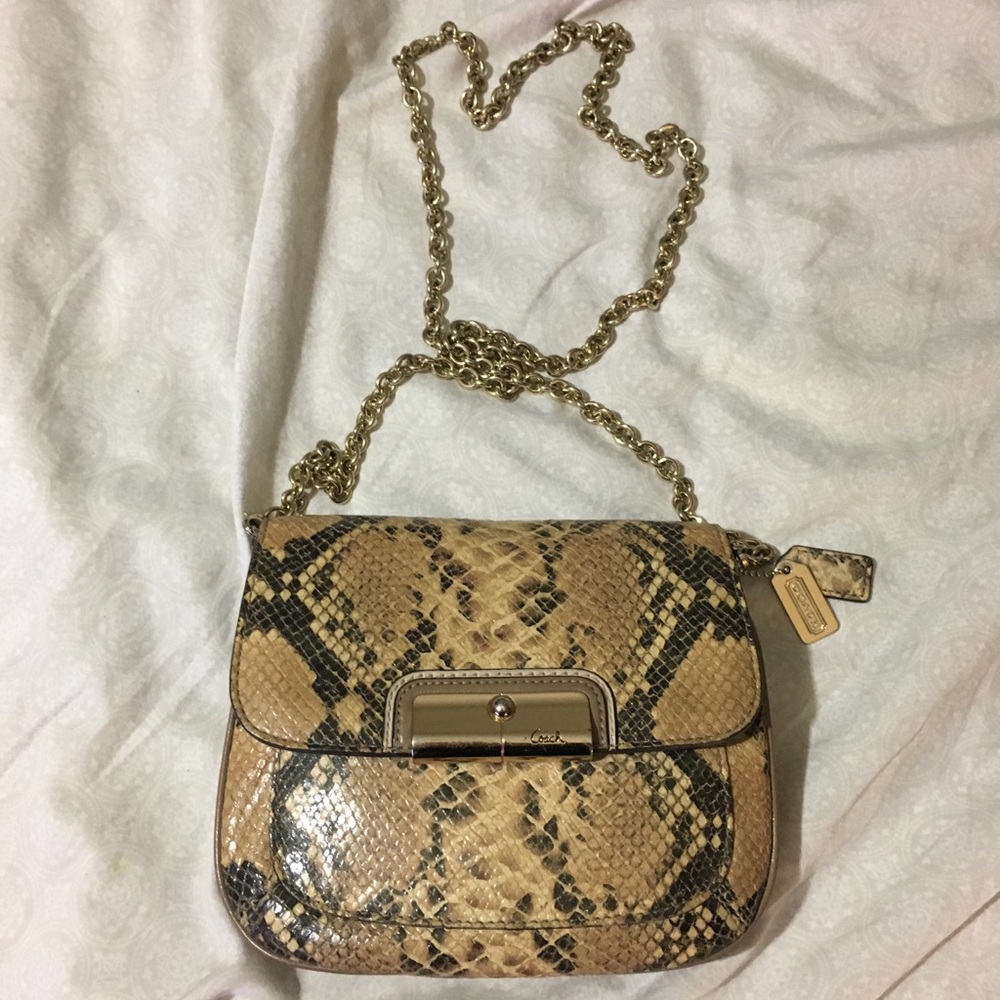 { Coach } Kristin Python Embossed Crossbody - image 2